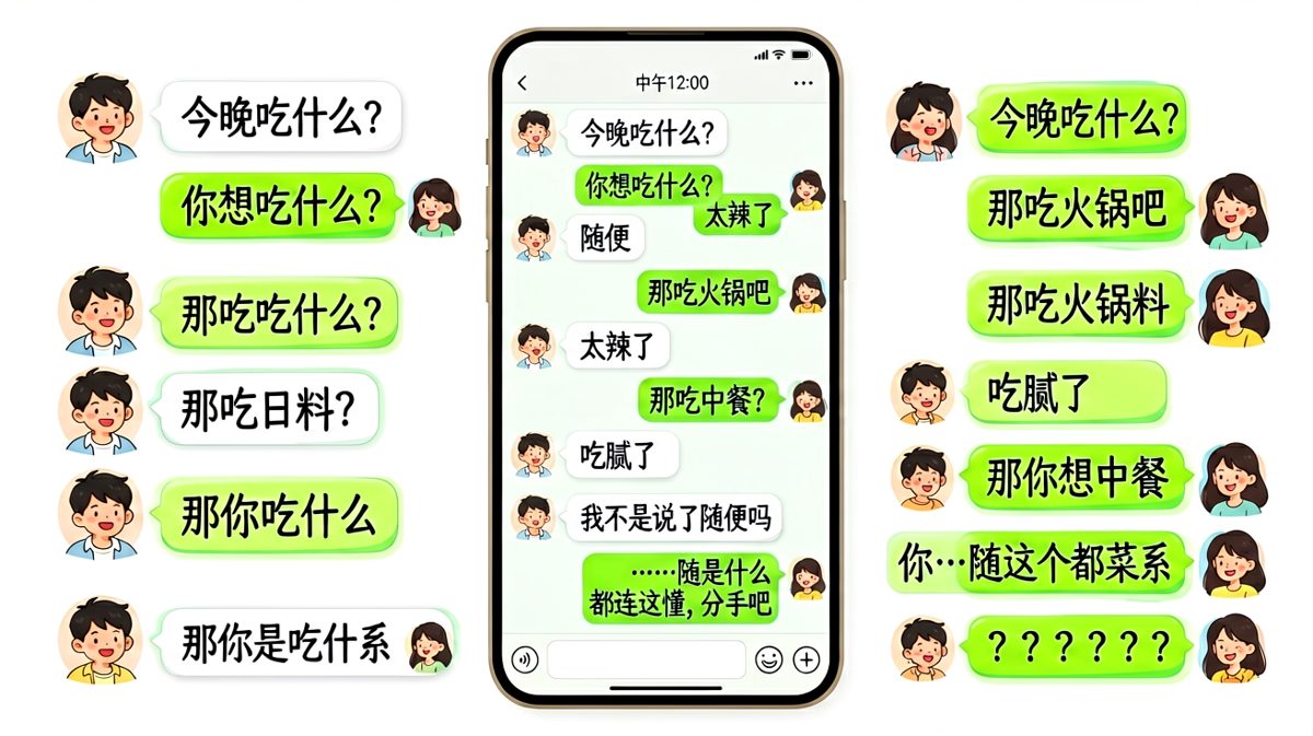 随便这两个字是情侣噩梦