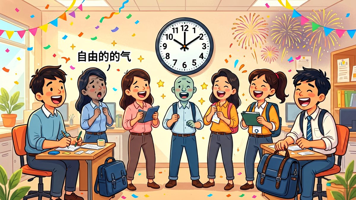 周五4:59：距离下班还有61秒，这是人生最长的61秒