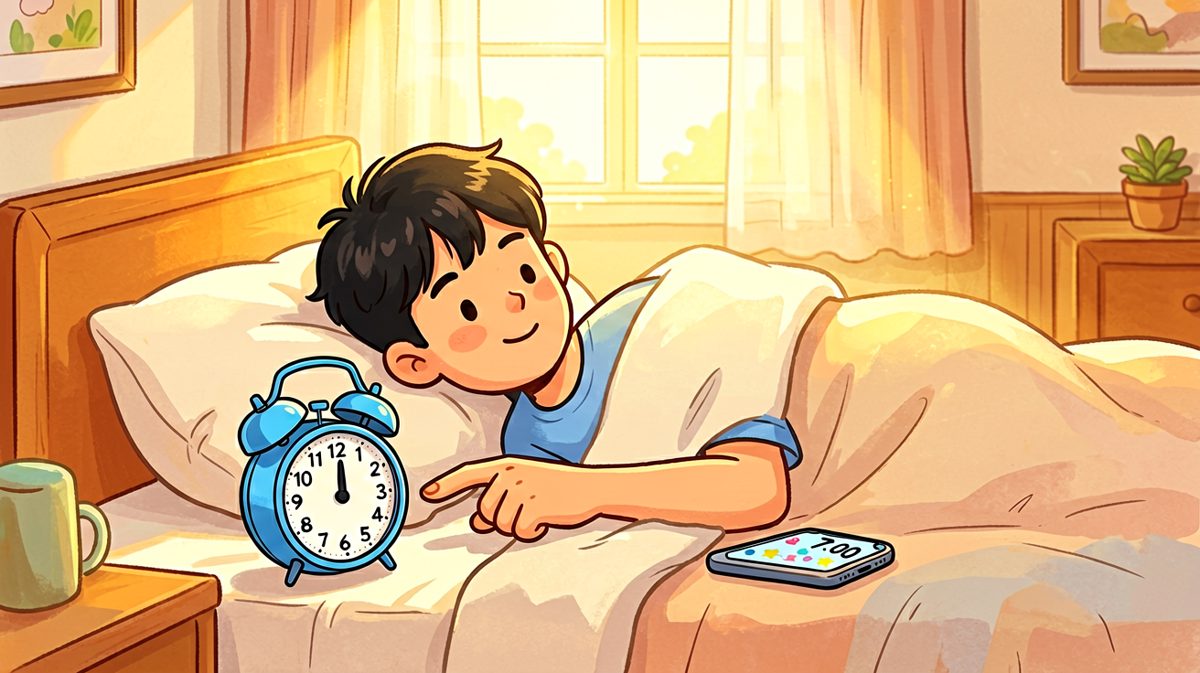 闹钟响起，继续睡……