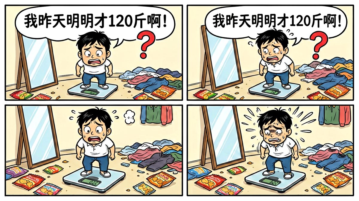 上秤一看，梦想碎了一地