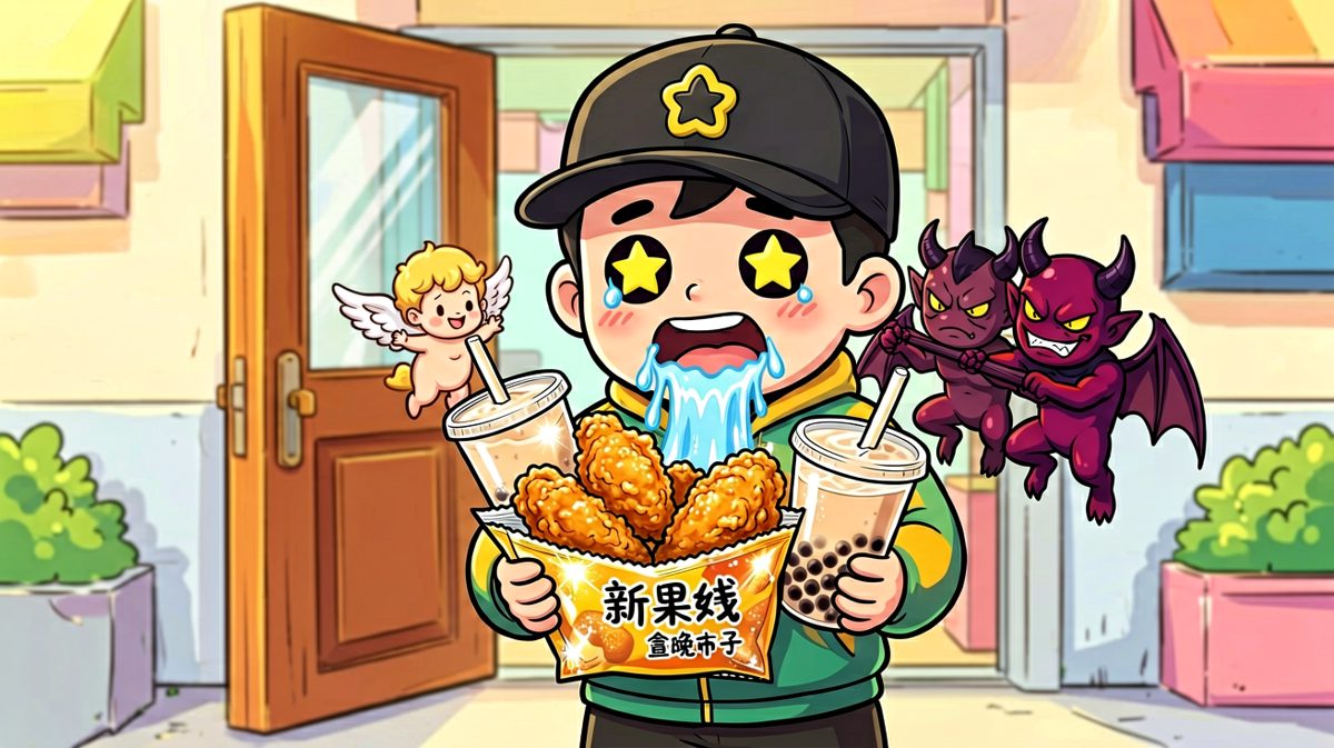外卖不请自来，天使恶魔激烈争夺