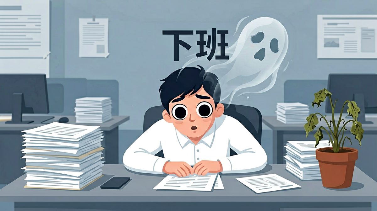 周一早晨，我的肉体已到岗，灵魂还在床上。