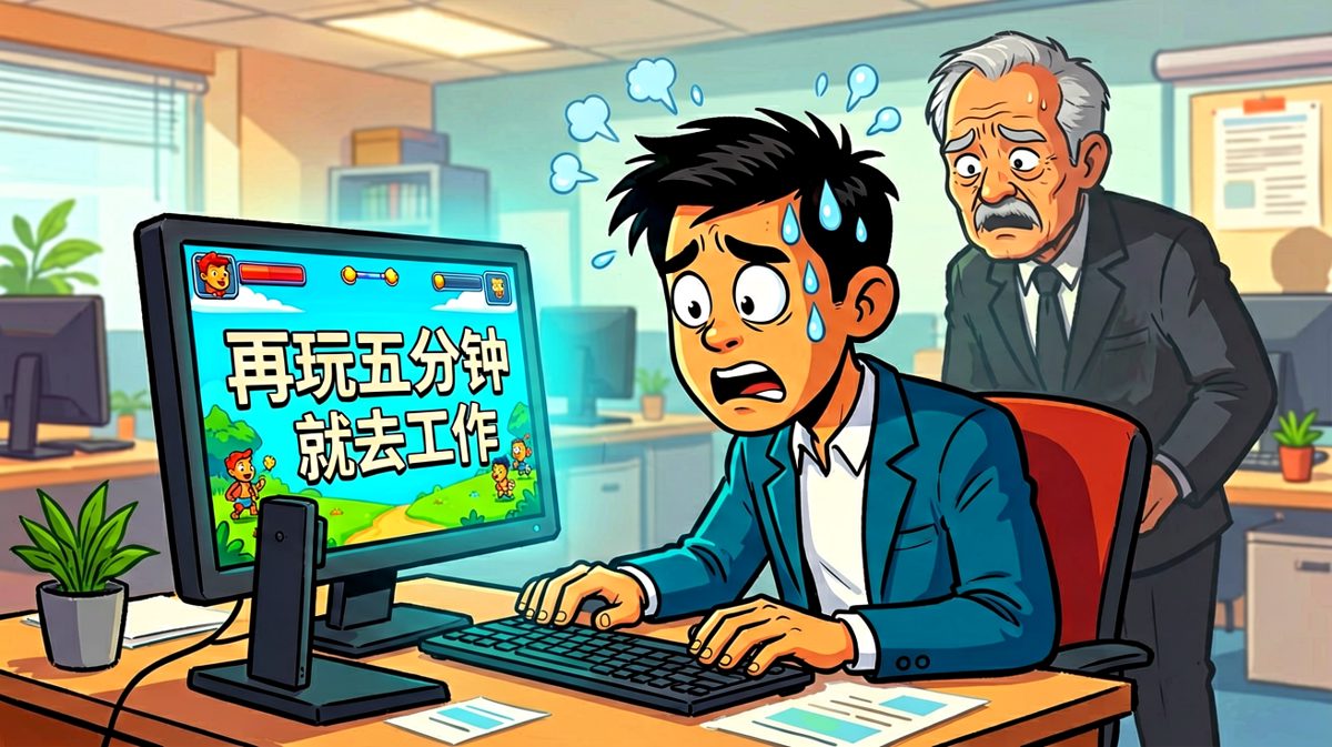 摸鱼一时爽，被抓火葬场。