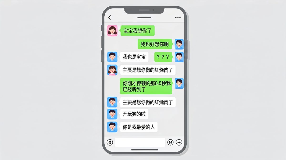 女朋友表白后，男朋友秒回了句让人心凉的话