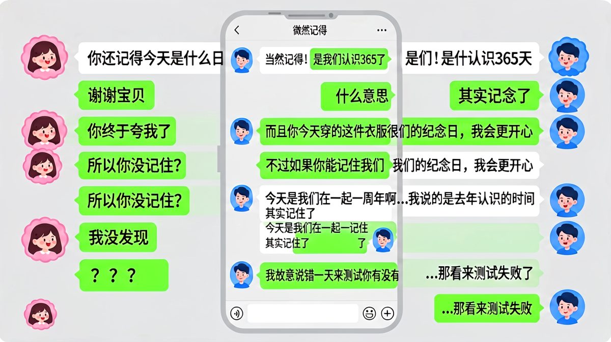 男朋友假装忘纪念日结果反被套路的故事