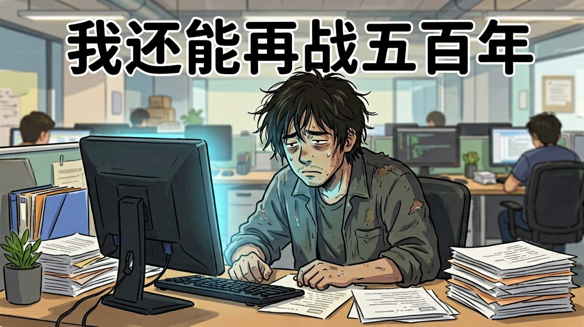 周一早上的我：身体在工位，灵魂已下班