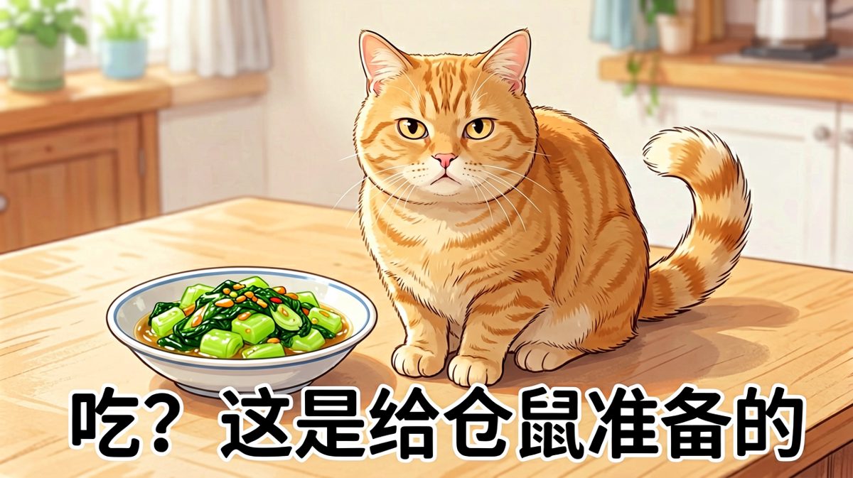 猫咪：这顿减肥餐，本喵亲自监督你吃完