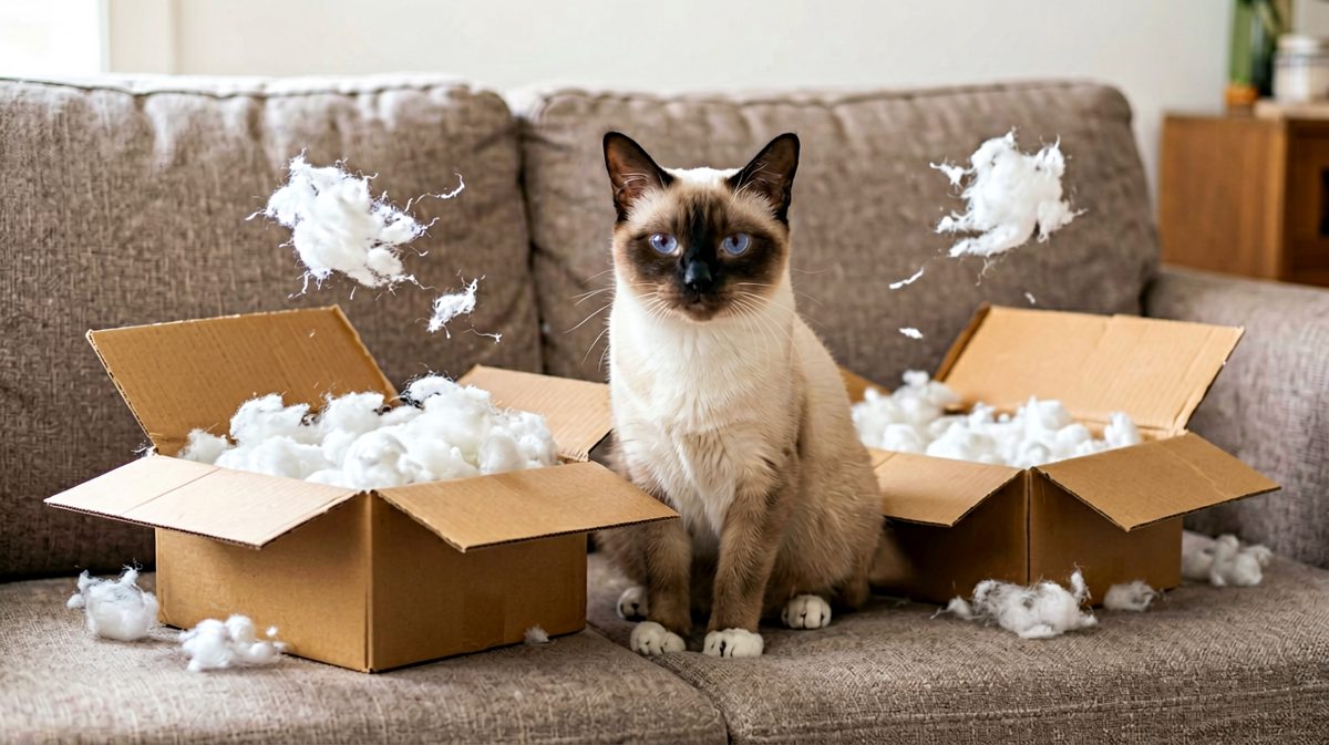 快递一到，猫主子就开始拆家了。