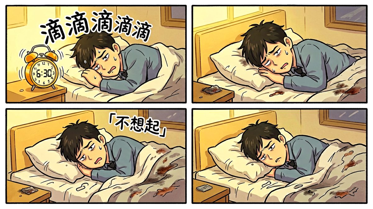 闹钟响了八百遍，主角选择封印在枕头里