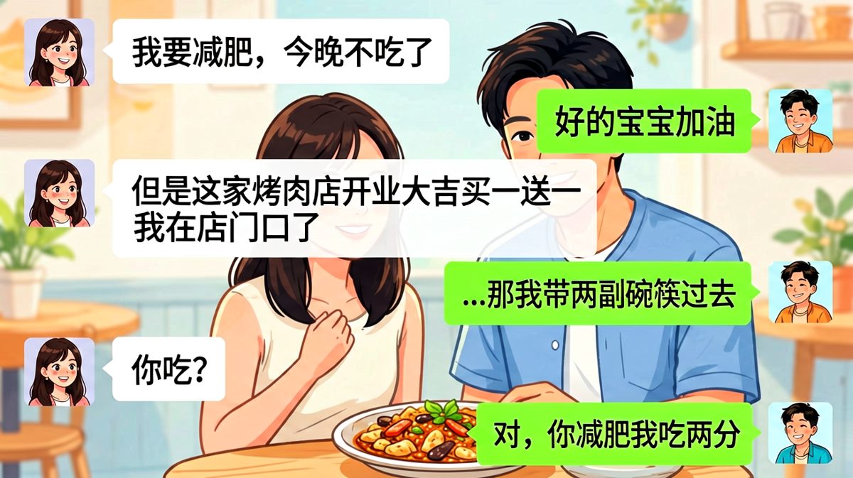 减肥女孩的烤肉店悖论