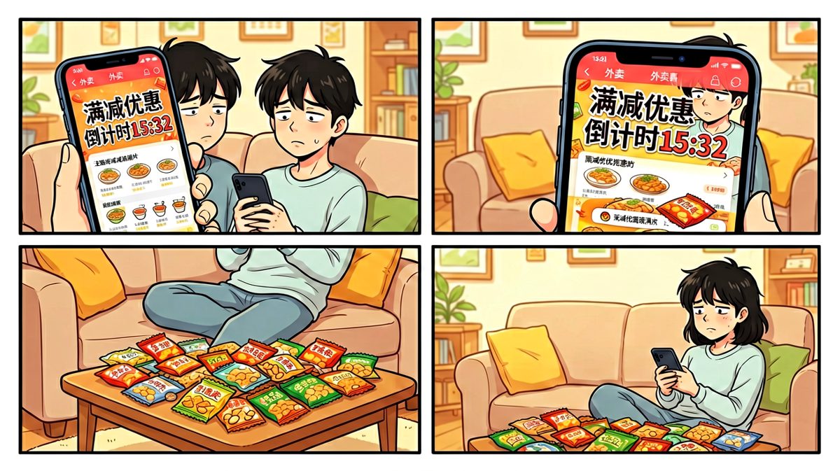 下班后瘫在沙发上打开外卖APP，不知该吃什么