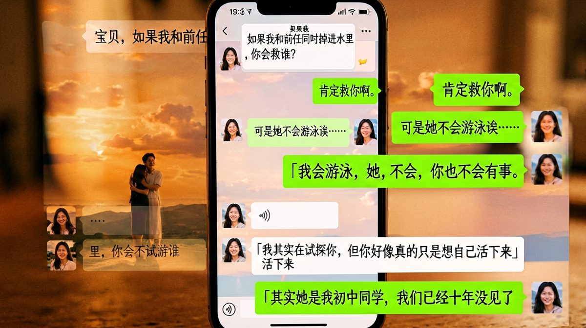 「其实她是我初中同学」——一个求生欲拉满但逻辑崩盘的答案