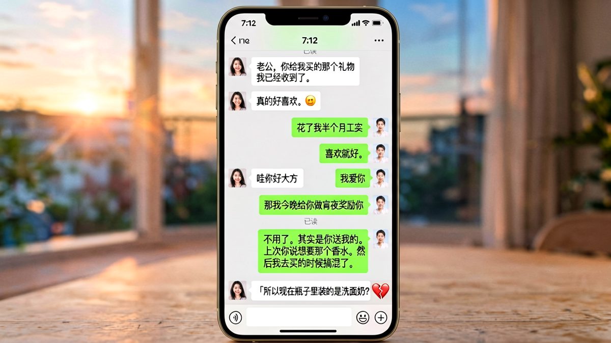 「瓶子里装的是洗面奶」——半年工资的礼物，原来是洗面奶
