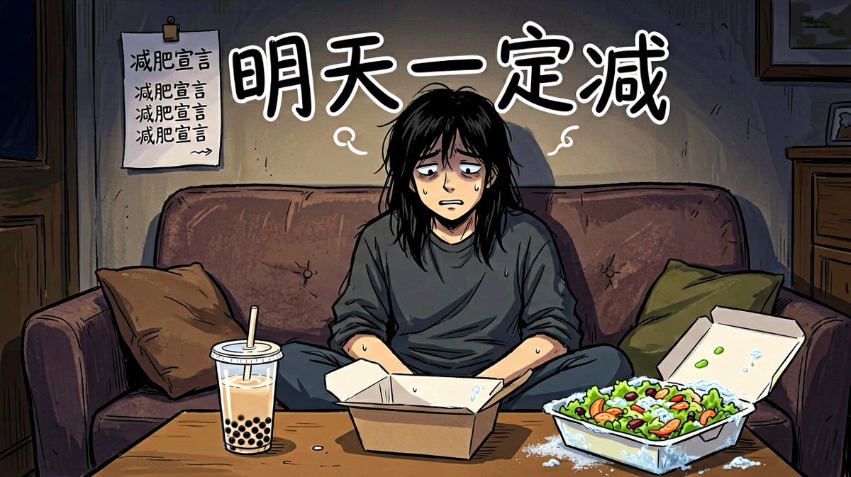 减肥宣言一夜打回原形