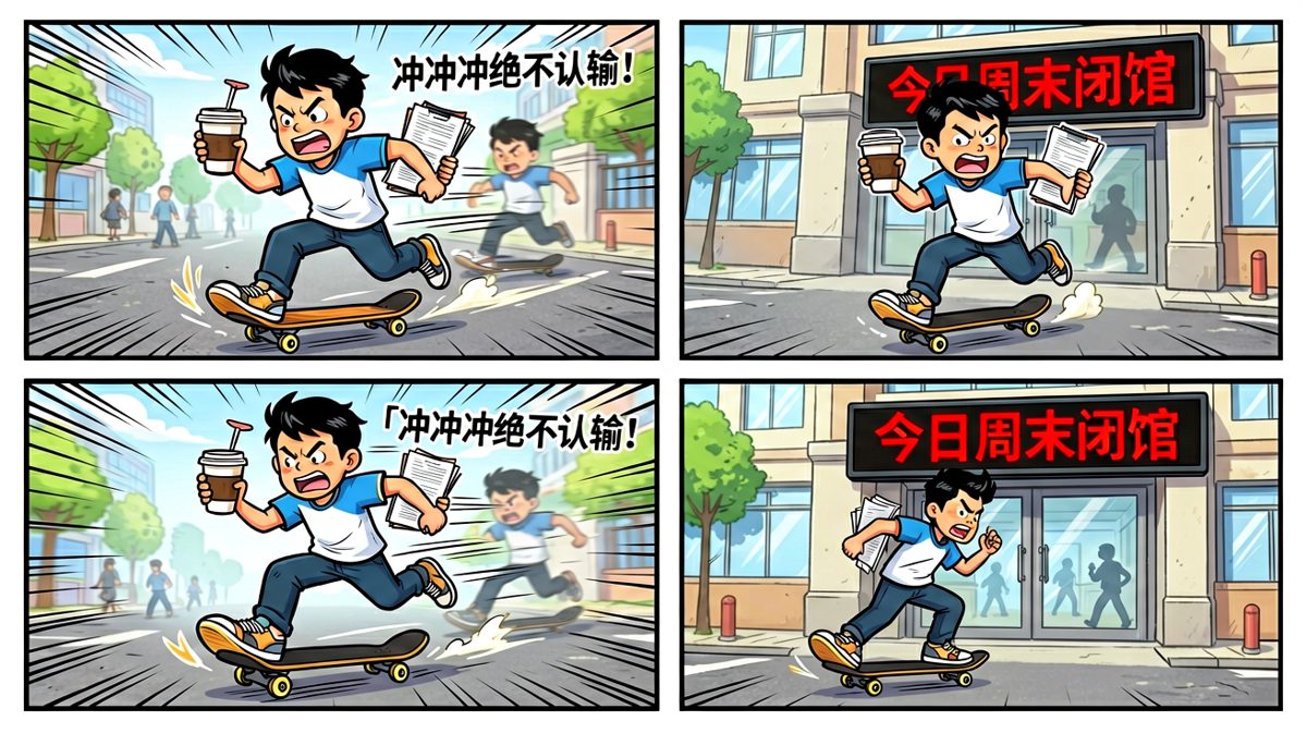 全速冲刺奔向公司，结果公司今天不上班？！