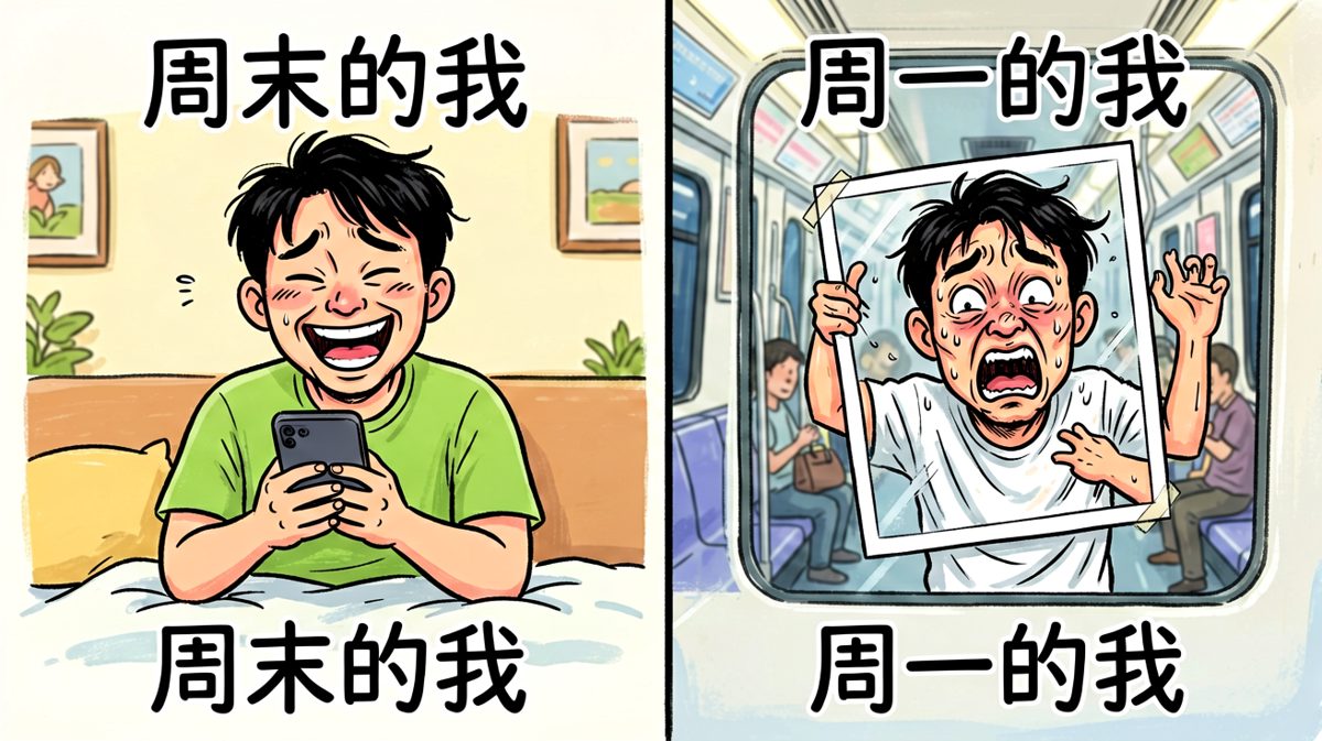 周末vs周一，命运的参差