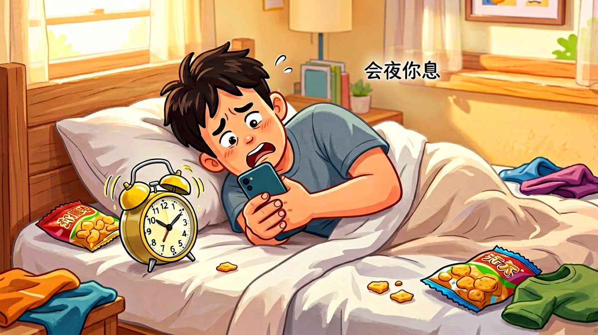 闹钟响了，按掉继续睡！