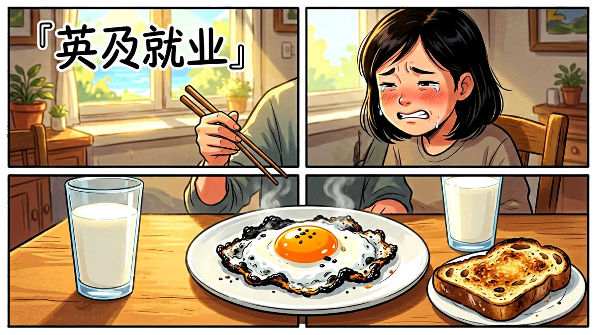 无论结果如何，早饭还是要吃的……含泪入口