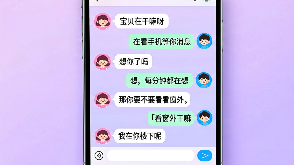 男生以为在深情告白，结果是女生在楼下等他下楼