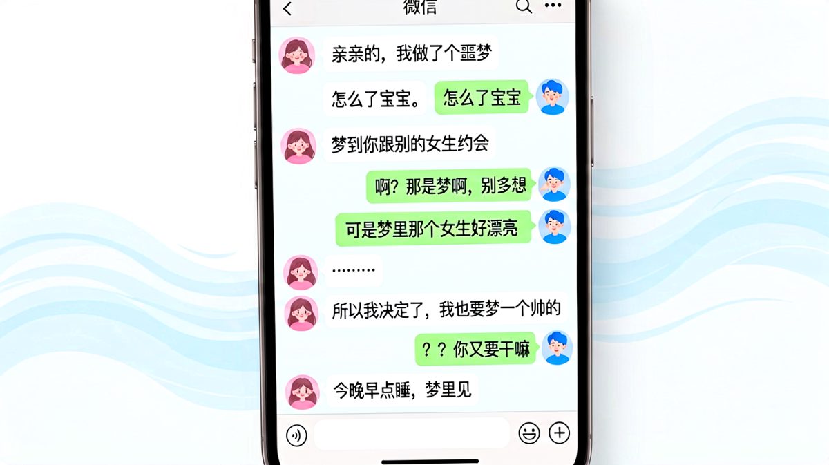 女生用噩梦测试男朋友，最后宣布要在梦里约会帅哥