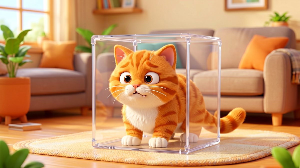 这只猫以为自己是液体，结果证明它不是