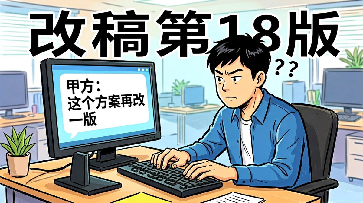 甲方的审美是玄学，我的耐心是消耗品