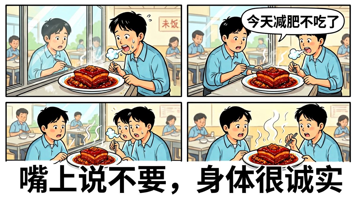减肥是明天的事，红烧肉是今天的事