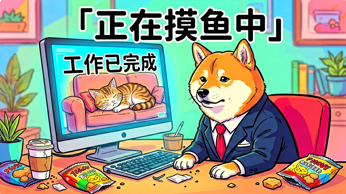 表面在加班，实际在摸鱼的打工人日常