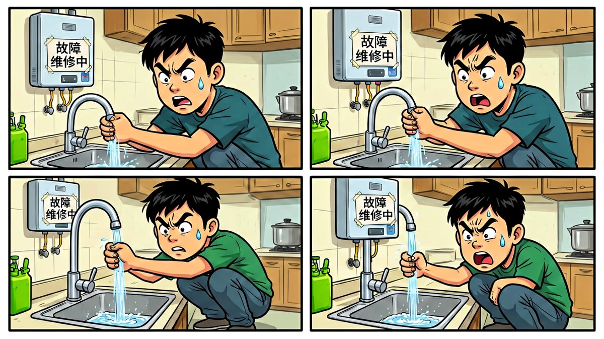 怎么只有自来水？！热水呢？！