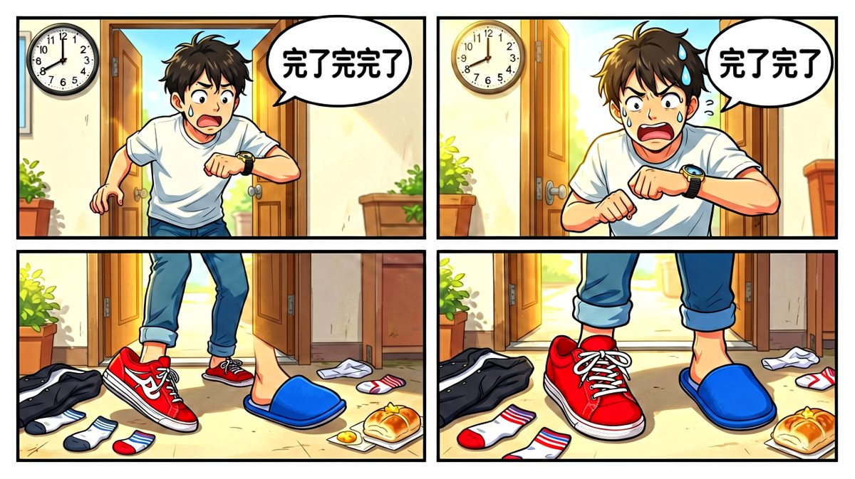 完了……我好像忘记看了时间，而且这脚是什么情况