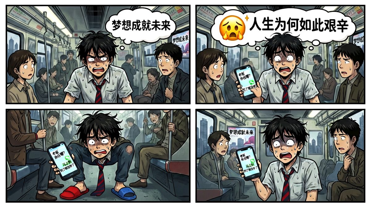 地铁里看着手机，我终于明白什么叫'一步错，步步错'