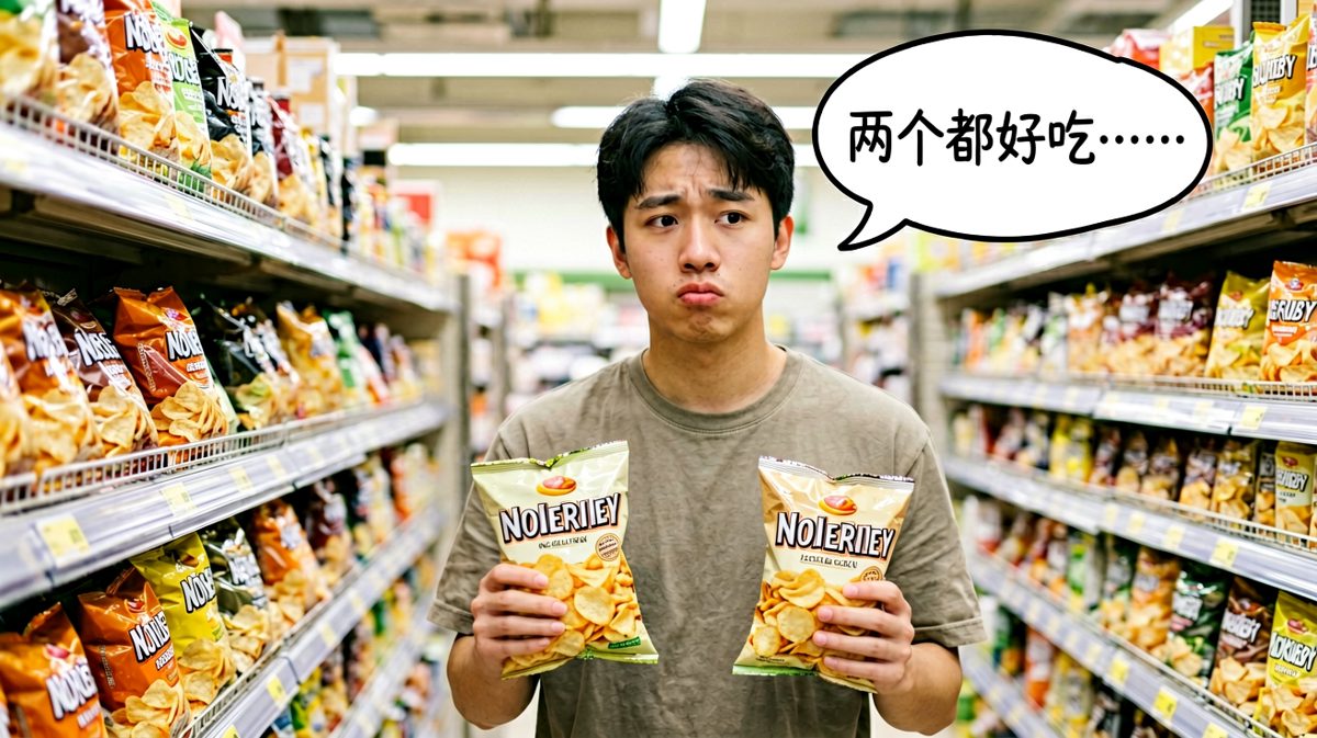 选择困难症发作，伸手去拿第三包