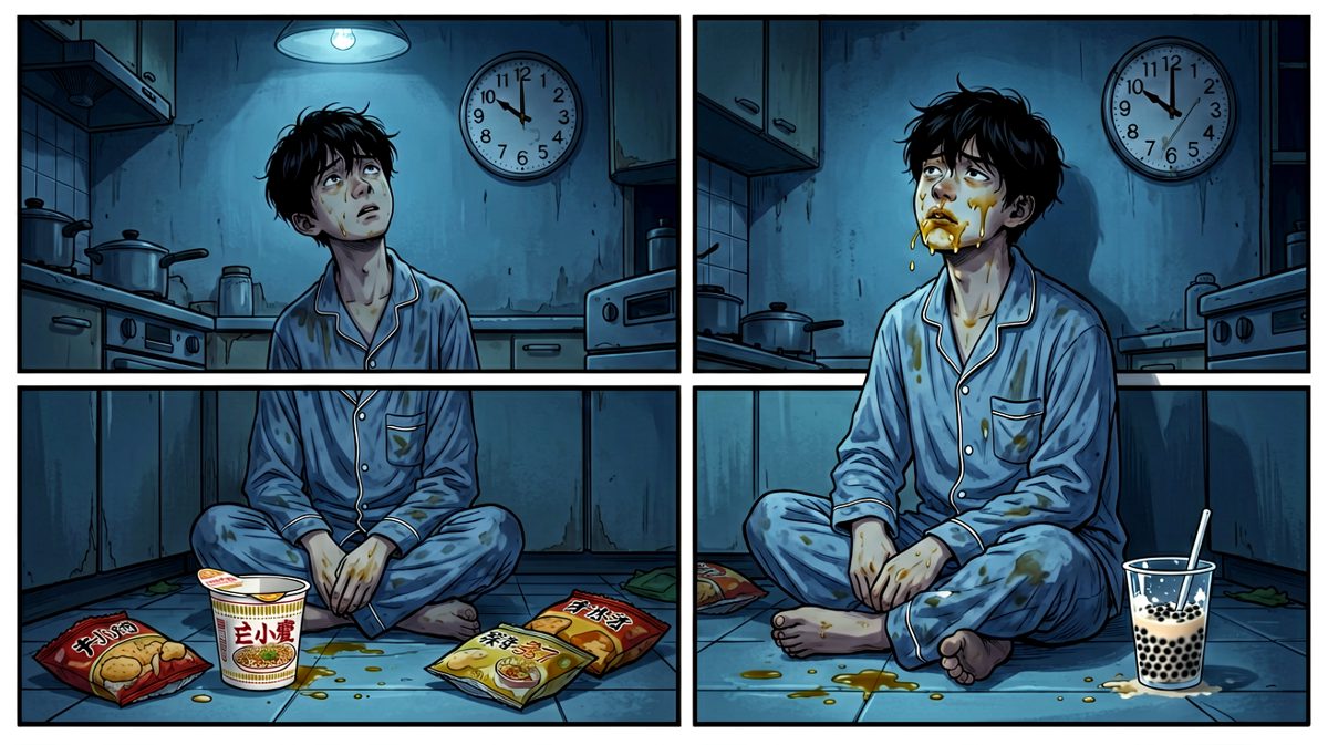 凌晨两点，对着冰箱承认：我就是管不住嘴。