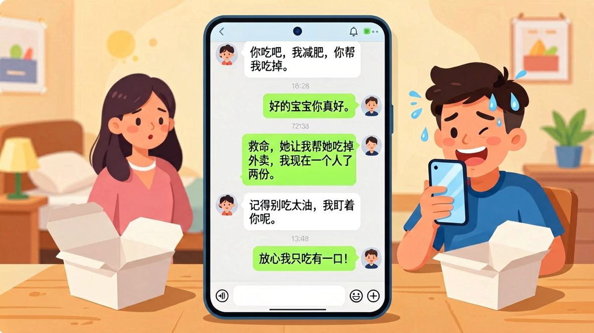 你说减肥让我帮你吃，结果你全程监控。