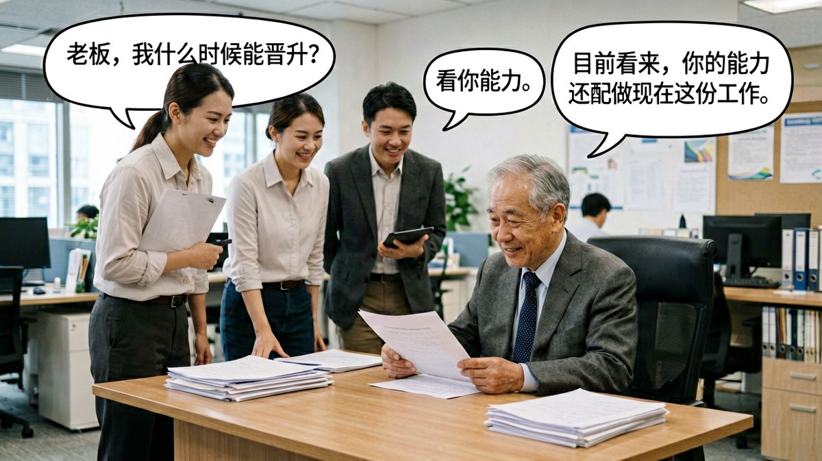 员工满怀期待问晋升，老板用'能力'两个字把天聊死