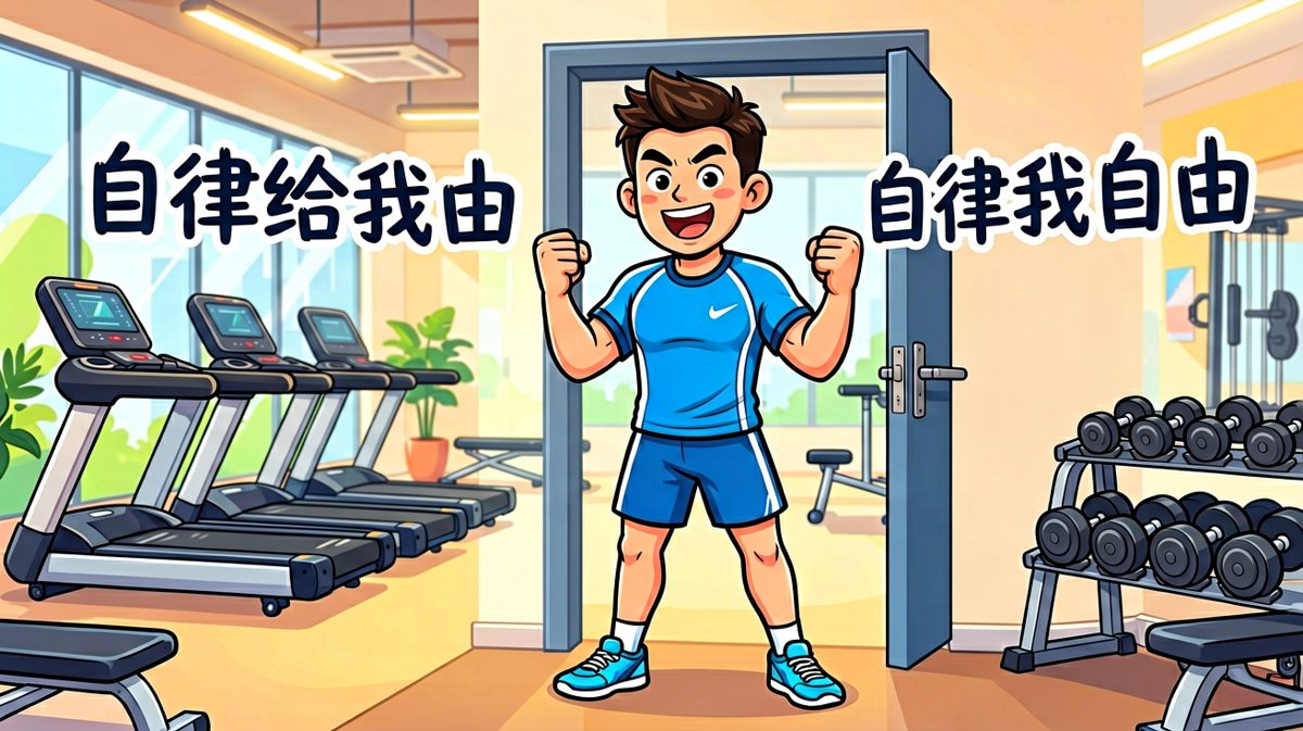 第一天来健身房，气势十足！