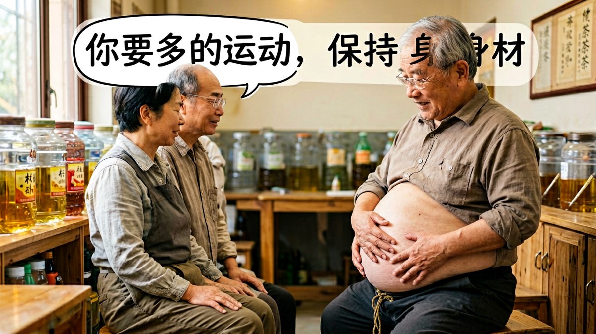 老板：你要多运动（自己却喝啤酒吃烧烤）