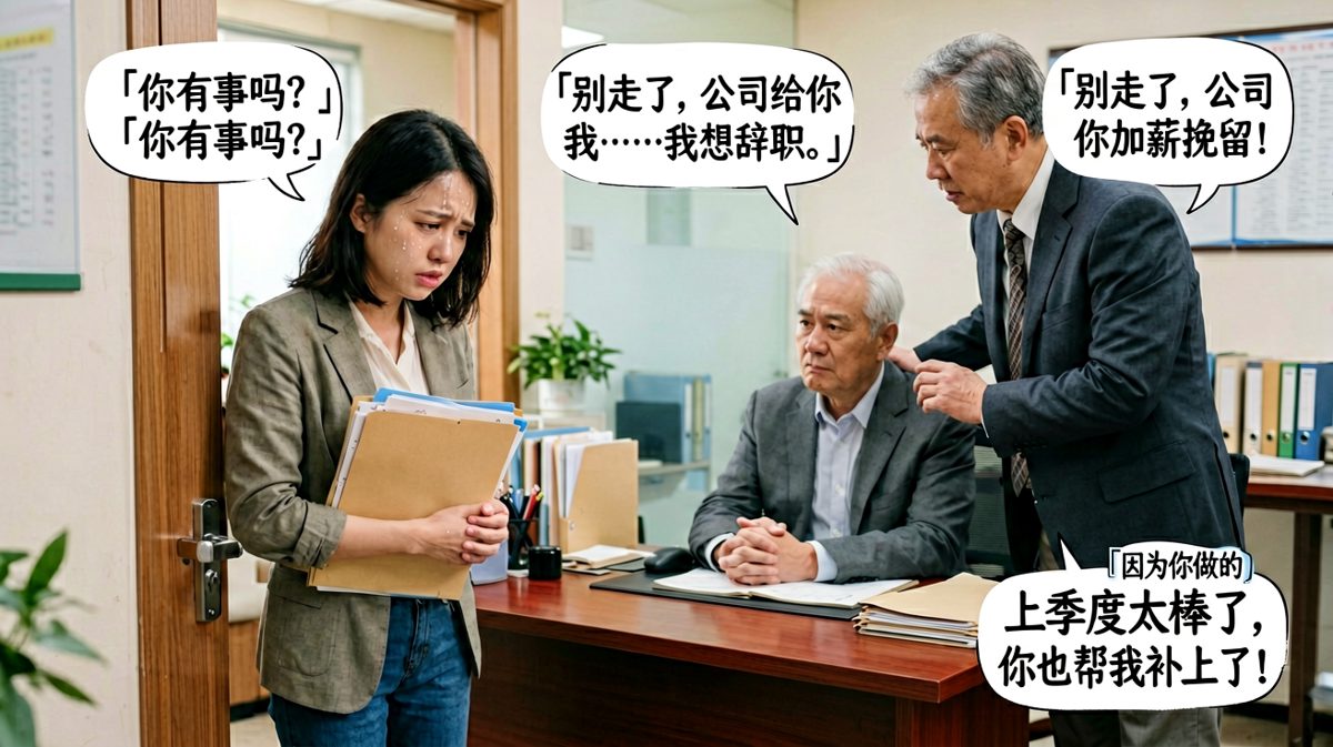 提离职后竟是加薪挽留的反转