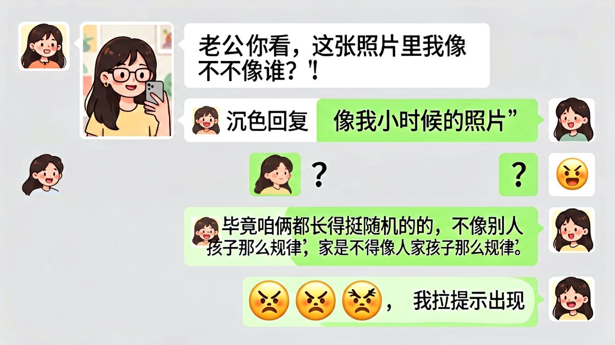 求生欲为零的男人，用一句'像自己'精准踩爆雷区。
