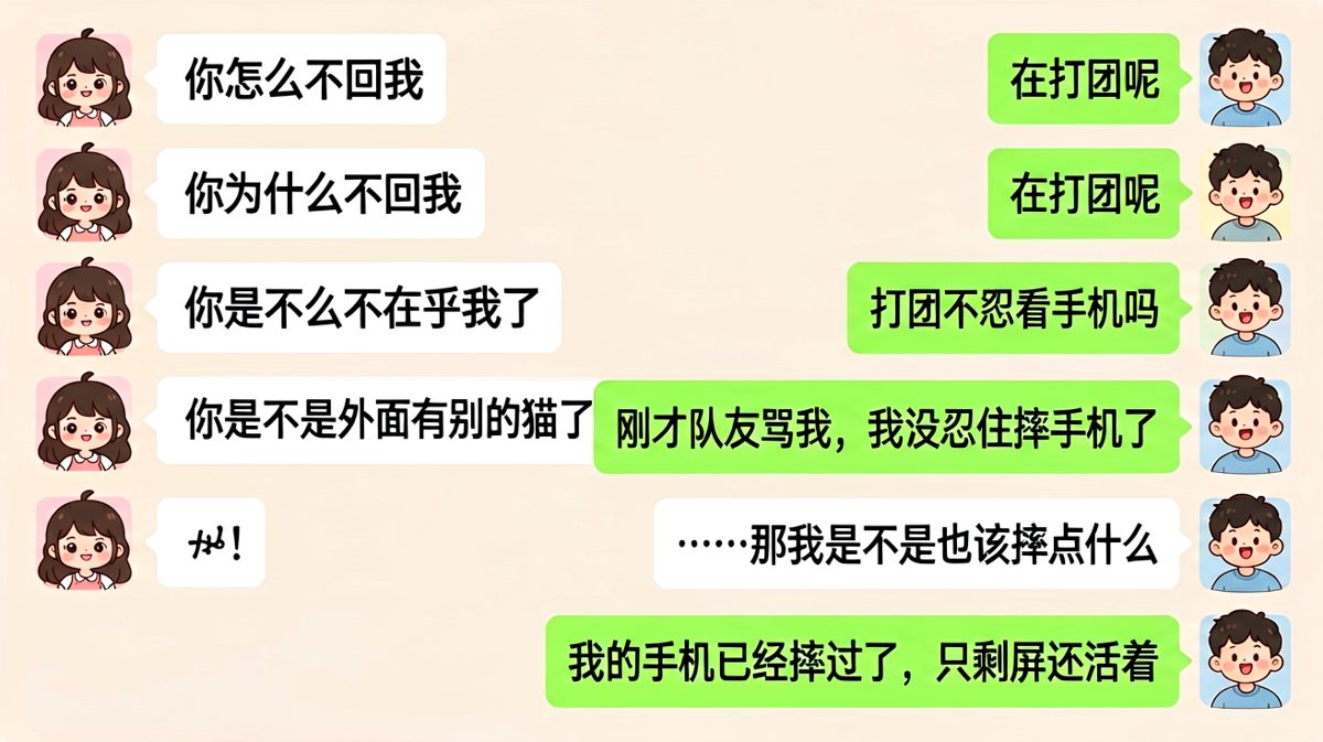 吵架时男生的借口永远比问题本身更离谱