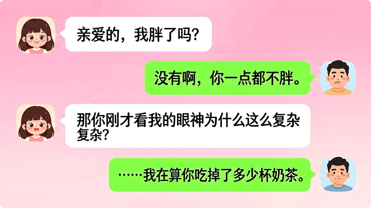 "你胖了吗？"——男生精准踩雷现场