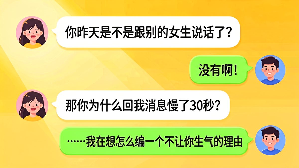 "回消息慢30秒"——男生的脑内小剧场