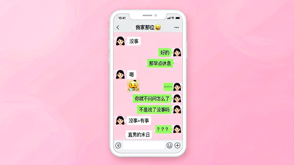 当女生说「没事」的时候，直男男生真的以为没事，结果迎来了灵魂暴击。