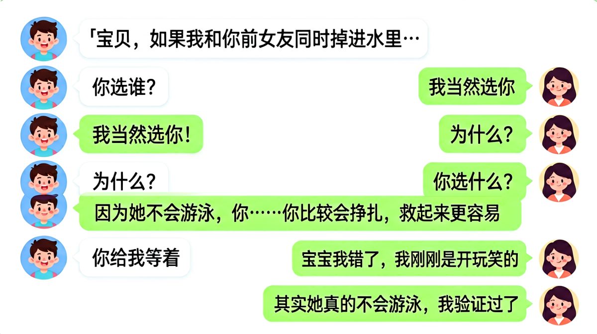 求生欲为零的送命题最终把自己也送进去