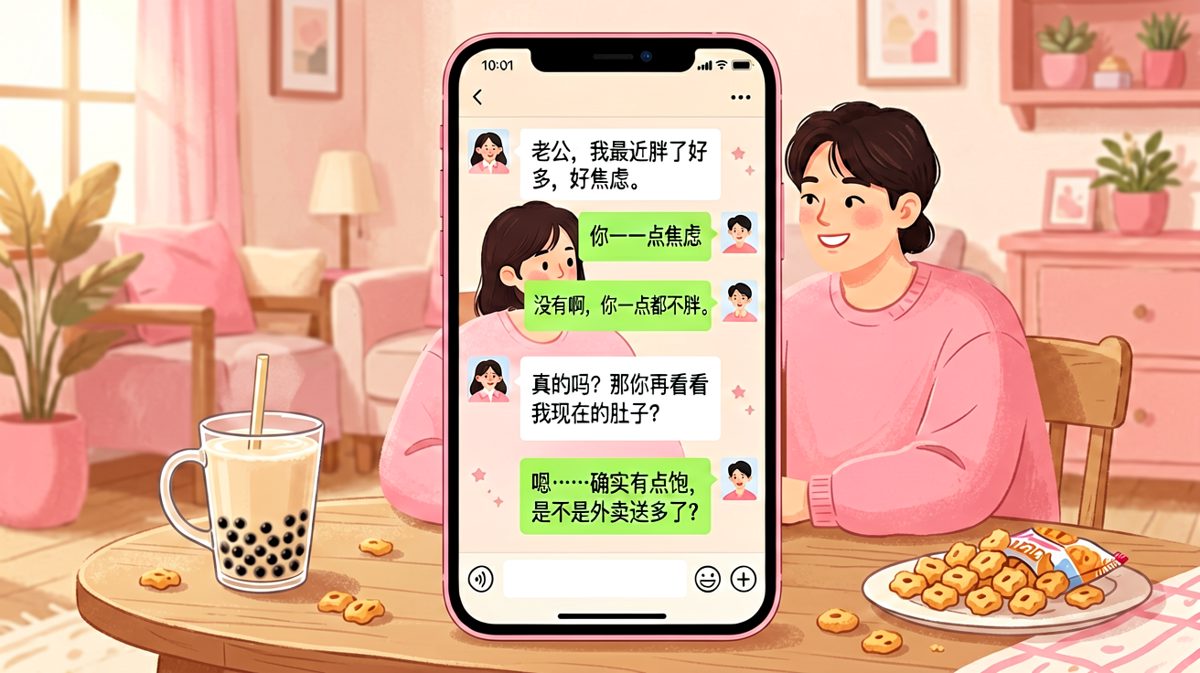 夸老婆不胖反被吐槽喂太多，求生欲瞬间清零