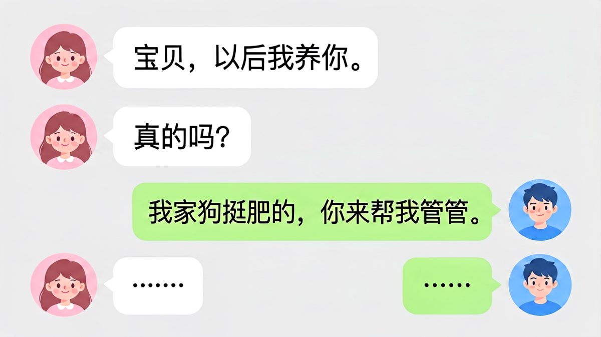 "我养你"原来是养狗的意思
