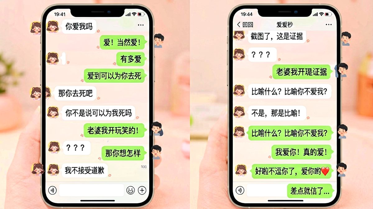 男生说爱到可以为你死，女生直接让他兑现承诺