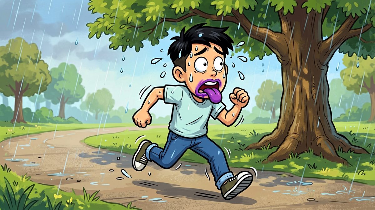 跑了不到两公里，身体开始抗议了。