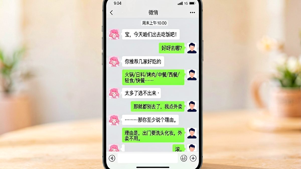 男生精准拿捏不出门的理由：