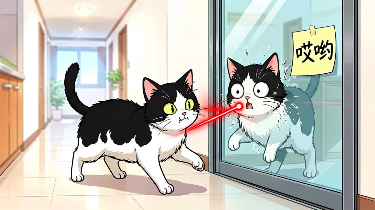 猫咪：这届激光笔会隐身术，我不服